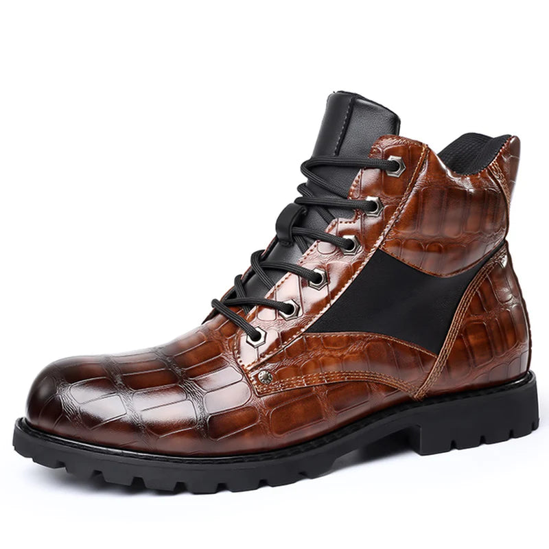 GJGS's 2024 New Luxury Men Causal Boots Premium High-End Leather 