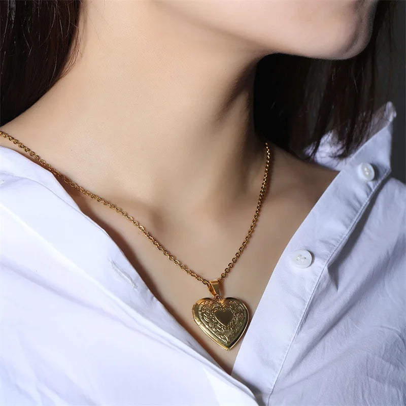 Fashion Heart Locket Pendant