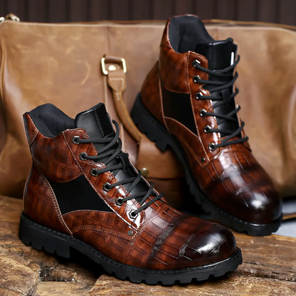 GJGS's 2024 New Luxury Men Causal Boots Premium High-End Leather 