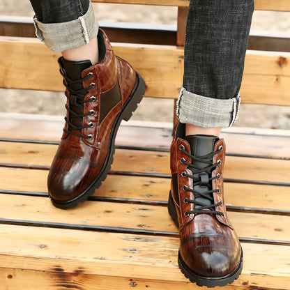 GJGS's 2024 New Luxury Men Causal Boots Premium High-End Leather 